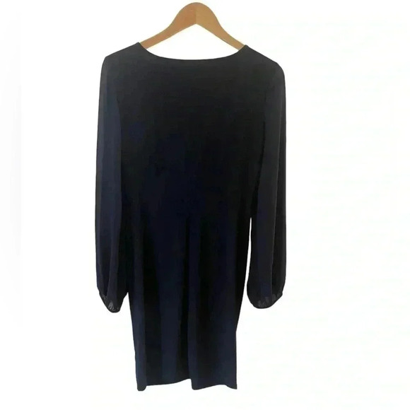 Chaps twist front midi dress navy blue new with tags 8 - Picture 5 of 12